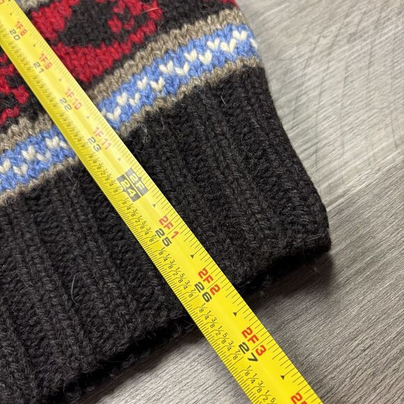 Banana Republic Safari Mens Vintage Sweater Large Wool Handmade Aztec Turtle - Picture 5 of 5